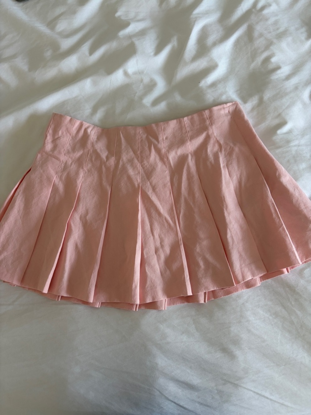 Alice + Olivia Blush Pink Pleated Mini Skirt NWT | Skater Style Size 6